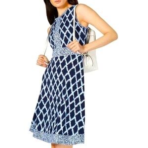 MICHAEL KORS Mixed-print A-line Fit&FlarePM TEDO